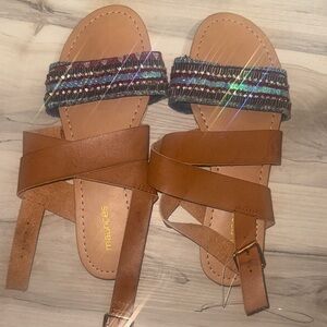 Maurices Tan and Multicolor Women's Sandals